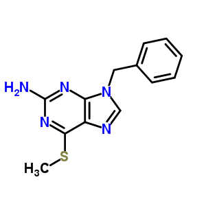 9-Benzyl-6-methylsulfanyl-purin-2-amineStructure,51112-65-3Structure 9-Benzyl-6-methylsulfanyl-purin-2-amine Structure,51112-65-3Structure