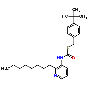 S-((4-(1,1-dimethylethyl)phenyl)methyl) o-octyl 3-pyridinylcarbonimidothioateStructure,51308-71-5Structure S-((4-(1,1-dimethylethyl)phenyl)methyl) o-octyl 3-pyridinylcarbonimidothioate Structure,51308-71-5Structure