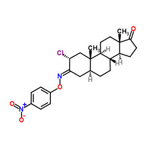 2alpha-氯-3-[(4-硝基苯氧基)亞氨基]-5alpha-雄甾烷-17-酮結(jié)構(gòu)式_51354-33-7結(jié)構(gòu)式