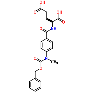 n-[4-[甲基[(苯基甲氧基)羰基]氨基]苯甲?；鵠-D-谷氨酸結(jié)構(gòu)式_51865-83-9結(jié)構(gòu)式