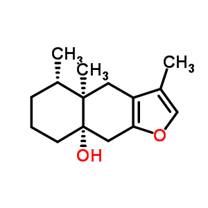 (8As)-3,4aβ,5β-三甲基-4,4a,5,6,7,8-六氫萘并[2,3-b]呋喃-8aβ(9h)-醇結(jié)構(gòu)式_52279-13-7結(jié)構(gòu)式