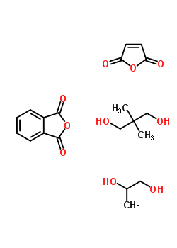 1,3-Isobenzofurandione, polymer with 2,2-dimethyl-1,3-propanediol, 2,5-furandione and 1,2-propanediolStructure,52453-94-8Structure 1,3-Isobenzofurandione, polymer with 2,2-dimethyl-1,3-propanediol, 2,5-furandione and 1,2-propanediol Structure,52453-94-8Structure