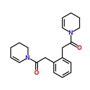 1,1-[1,2-亞苯基雙(1-氧代-2,1-乙烷二基)]雙(1,2,3,4-四氫吡啶)結(jié)構(gòu)式_52881-80-8結(jié)構(gòu)式