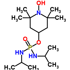 N-[(1-羥基-2,2,6,6-四甲基-4-哌啶)氧基-(丙烷-2-基氨基)膦]丙烷-2-胺結構式_52886-26-7結構式