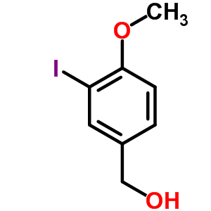 3-碘-4-甲氧基芐醇結構式_53279-82-6結構式