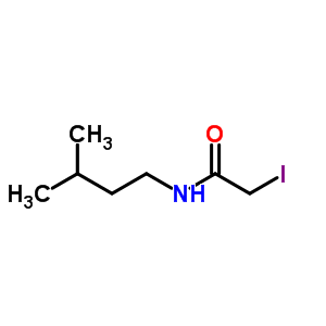 2-碘-n-(3-甲基丁基)乙酰胺結(jié)構(gòu)式_5349-33-7結(jié)構(gòu)式