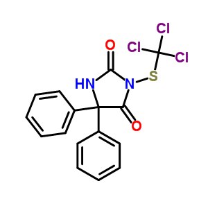 5,5-Diphenyl-3-(trichloromethylthio)hydantoinStructure,53743-19-4Structure 5,5-Diphenyl-3-(trichloromethylthio)hydantoin Structure,53743-19-4Structure