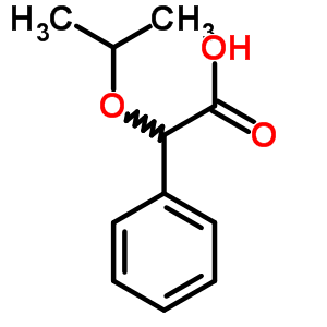 2-異丙氧基-2-苯乙酸結(jié)構(gòu)式_5394-87-6結(jié)構(gòu)式
