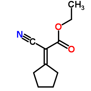 Ethyl 2-cyano-2-cyclopentylideneacetate Structure,5407-83-0Structure