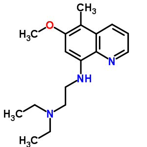 N,n-diethyl-n-(6-methoxy-5-methyl-quinolin-8-yl)ethane-1,2-diamineStructure,5431-54-9Structure N,n-diethyl-n-(6-methoxy-5-methyl-quinolin-8-yl)ethane-1,2-diamine Structure,5431-54-9Structure