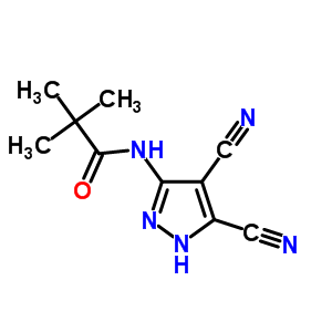 n-(4,5-二氰基-1H-吡唑-3-基)-2,2-二甲基-丙酰胺結(jié)構(gòu)式_54385-55-6結(jié)構(gòu)式