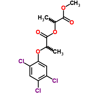 2-[1-氧代-2-(2,4,5-三氯苯氧基)丙氧基]-丙酸甲酯結(jié)構(gòu)式_5447-15-4結(jié)構(gòu)式