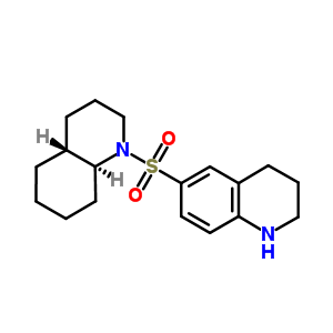 6-[[(4aR,8aS)-3,4,4a,5,6,7,8,8a-八氫-2H-喹啉-1-基]磺?；鵠-1,2,3,4-四氫喹啉結(jié)構(gòu)式_5455-90-3結(jié)構(gòu)式