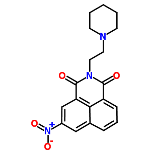2-(2-哌啶乙基)-5-硝基-1H-苯并[de]異喹啉-1,3(2H)-二酮結(jié)構(gòu)式_54824-19-0結(jié)構(gòu)式