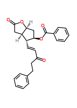 (3Ar,4r,5r,6as)-5-(苯甲酰基氧基)六氫-4-[(1e)-3-氧代-5-苯基-1-戊烯yl]-2H-環(huán)戊并[b]呋喃-2-酮結構式_55076-60-3結構式
