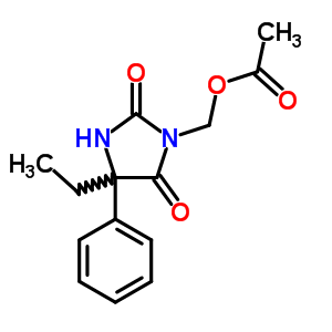 3-[(乙?；趸?甲基]-5-乙基-5-苯基乙內(nèi)酰脲結(jié)構(gòu)式_55251-14-4結(jié)構(gòu)式