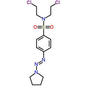 N,n-bis(2-chloroethyl)-4-pyrrolidin-1-yldiazenyl-benzenesulfonamideStructure,55469-84-6Structure N,n-bis(2-chloroethyl)-4-pyrrolidin-1-yldiazenyl-benzenesulfonamide Structure,55469-84-6Structure