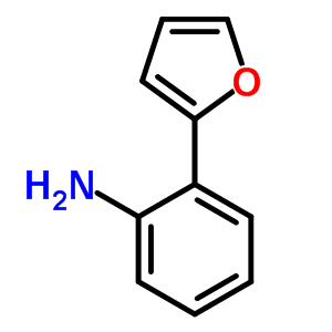 2-(2-呋喃基)苯胺結(jié)構(gòu)式_55578-79-5結(jié)構(gòu)式