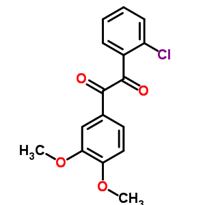 1,2-Ethanedione,1-(2-chlorophenyl)-2-(3,4-dimethoxyphenyl)-Structure,56159-70-7Structure 1,2-Ethanedione,1-(2-chlorophenyl)-2-(3,4-dimethoxyphenyl)- Structure,56159-70-7Structure