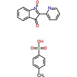 2-(2-吡啶)-(3h)-吲哚-3-酮-1-氧化物 4-甲基苯磺酸鹽結(jié)構(gòu)式_56583-49-4結(jié)構(gòu)式