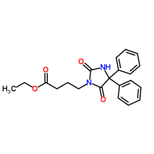 5,5-Diphenylhydantoin-3-butyric acid ethyl esterStructure,56976-65-9Structure 5,5-Diphenylhydantoin-3-butyric acid ethyl ester Structure,56976-65-9Structure
