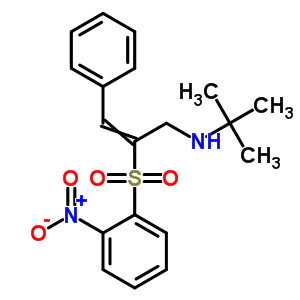 n-(1,1-二甲基乙基)-2-[(2-硝基苯基)磺?；鵠-3-苯基-2-丙烯-1-胺結(jié)構(gòu)式_57109-83-8結(jié)構(gòu)式