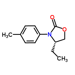 (S)-4-乙基-3-對(duì)甲苯噁唑啉-2-酮結(jié)構(gòu)式_572923-06-9結(jié)構(gòu)式