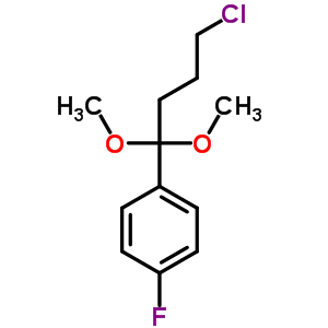 1-(4-Chloro-1,1-dimethoxybutyl)-4-fluorobenzeneStructure,57390-39-3Structure 1-(4-Chloro-1,1-dimethoxybutyl)-4-fluorobenzene Structure,57390-39-3Structure
