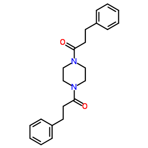 3-苯基-1-[4-(3-苯基丙酰基)哌嗪-1-基]丙烷-1-酮結(jié)構(gòu)式_57413-33-9結(jié)構(gòu)式
