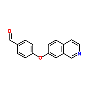 4-異喹啉-7-基氧基苯甲醛結(jié)構(gòu)式_57422-10-3結(jié)構(gòu)式