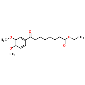 Ethyl 8-(3,4-dimethoxyphenyl)-8-oxooctanoateStructure,57641-19-7Structure Ethyl 8-(3,4-dimethoxyphenyl)-8-oxooctanoate Structure,57641-19-7Structure