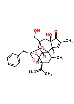 6,7-Deepoxy-6,7-didehydro-5-deoxy-21-dephenyl-21-(phenylmethyl)daphnetoxinStructure,57852-42-3Structure 6,7-Deepoxy-6,7-didehydro-5-deoxy-21-dephenyl-21-(phenylmethyl)daphnetoxin Structure,57852-42-3Structure