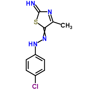 4-氯-n-[(2-亞氨基-4-甲基-1,3-噻唑-5-基)氨基]苯胺結(jié)構(gòu)式_58285-64-6結(jié)構(gòu)式