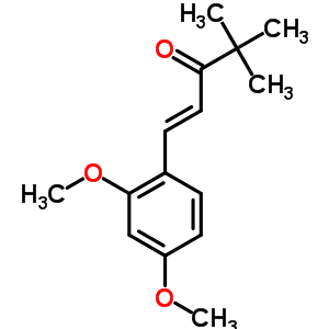 1-(2,4-Dimethoxyphenyl)-4,4-dimethyl-1-penten-3-oneStructure,58344-28-8Structure 1-(2,4-Dimethoxyphenyl)-4,4-dimethyl-1-penten-3-one Structure,58344-28-8Structure
