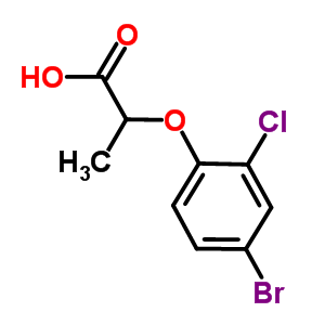 2-(4-Bromo-2-chlorophenoxy)propanoic acidStructure,588681-97-4Structure 2-(4-Bromo-2-chlorophenoxy)propanoic acid Structure,588681-97-4Structure