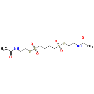 N-[2-[4-(2-乙酰氨基乙基磺酰基磺?；?丁基磺?；酋；鵠乙基]乙酰胺結構式_5943-39-5結構式