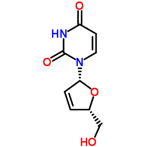2,3-Didehydro-2,3-dideoxyuridineStructure,5974-93-6Structure 2,3-Didehydro-2,3-dideoxyuridine Structure,5974-93-6Structure