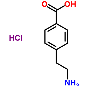 4-(2-Aminoethyl)benzoic acid hydrochloride Structure,60531-36-4Structure