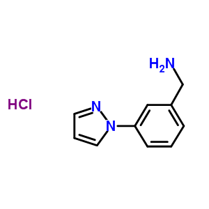 3-(1H-pyrazol-1-yl)-benzenemethanaminehydrochlorideStructure,608515-39-5Structure 3-(1H-pyrazol-1-yl)-benzenemethanaminehydrochloride Structure,608515-39-5Structure