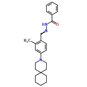 N-[[4-(3-氮雜螺[5.5]-3-十一基)-2-甲基-苯基]亞甲基氨基]苯甲酰胺結(jié)構(gòu)式_60948-25-6結(jié)構(gòu)式