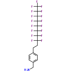1-[4-(3,3,4,4,5,5,6,6,7,7,8,8,9,9,10,10,10-十七氟癸基)苯基]甲胺結(jié)構(gòu)式_609816-23-1結(jié)構(gòu)式