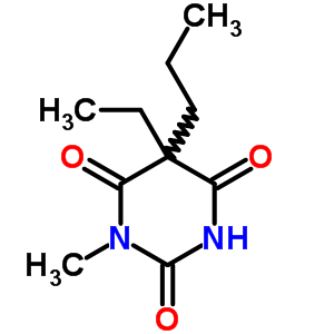 5-Ethyl-1-methyl-5-propylbarbituric acidStructure,61346-85-8Structure 5-Ethyl-1-methyl-5-propylbarbituric acid Structure,61346-85-8Structure