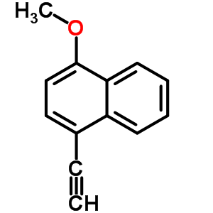 1-Ethynyl-4-methoxy-naphthaleneStructure,61639-32-5Structure 1-Ethynyl-4-methoxy-naphthalene Structure,61639-32-5Structure