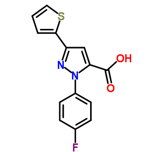 2-(4-氟苯基)-5-噻吩-2-基-2H-吡唑-3-羧酸結構式_618382-80-2結構式