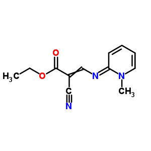 2-氰基-3-[(1-甲基-2(1h)-吡啶)氨基]-2-丙酸乙酯結(jié)構(gòu)式_62078-63-1結(jié)構(gòu)式