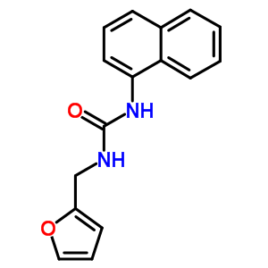 1-(2-呋喃基甲基)-3-萘-1-基-脲結(jié)構(gòu)式_6298-27-7結(jié)構(gòu)式