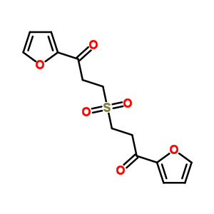 1-(2-呋喃基)-3-[3-(2-呋喃基)-3-氧代-丙基]磺?；?丙烷-1-酮結(jié)構(gòu)式_63261-21-2結(jié)構(gòu)式
