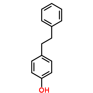 4-苯乙基苯酚結構式_6335-83-7結構式