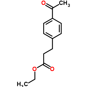 3-(4-乙?；交?丙酸乙酯結(jié)構(gòu)式_6337-70-8結(jié)構(gòu)式
