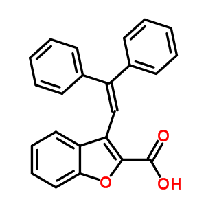 3-(2,2-Diphenylethenyl)benzofuran-2-carboxylic acidStructure,63405-25-4Structure 3-(2,2-Diphenylethenyl)benzofuran-2-carboxylic acid Structure,63405-25-4Structure
